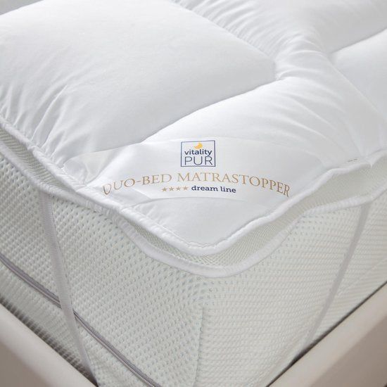 Vitality Pur Duo-Bed Matrastopper - Soft Touch - 140 X 200 Cm - Wit