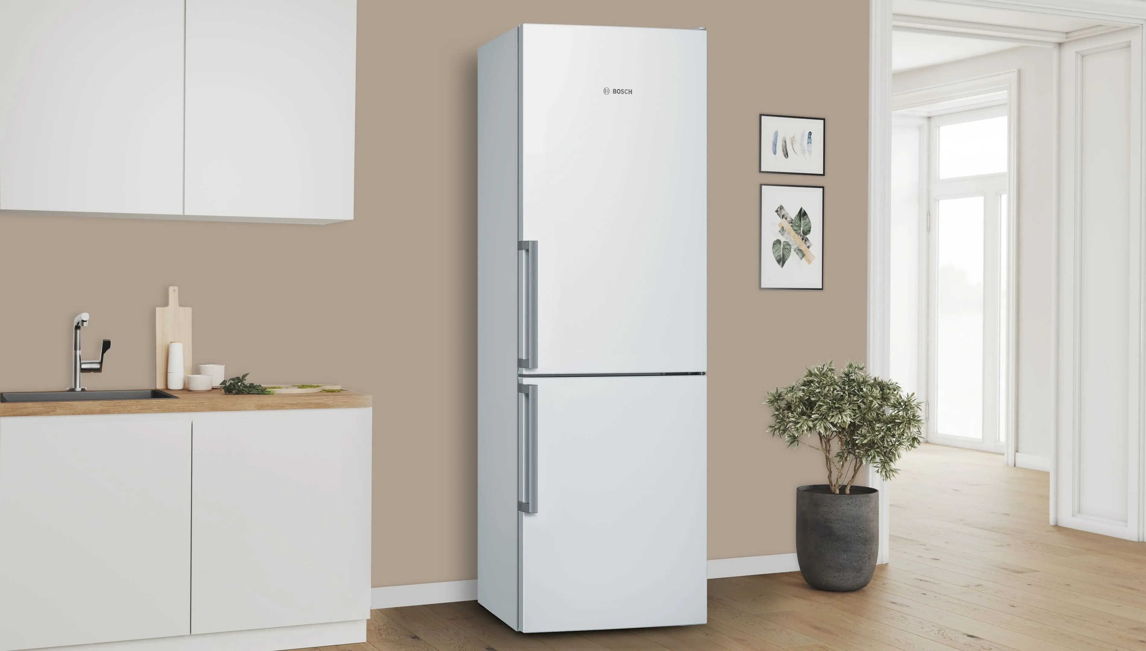 Bosch KGE36AWCA - Koel-vriescombinatie - 302 liter - Wit refurbished, photo 4