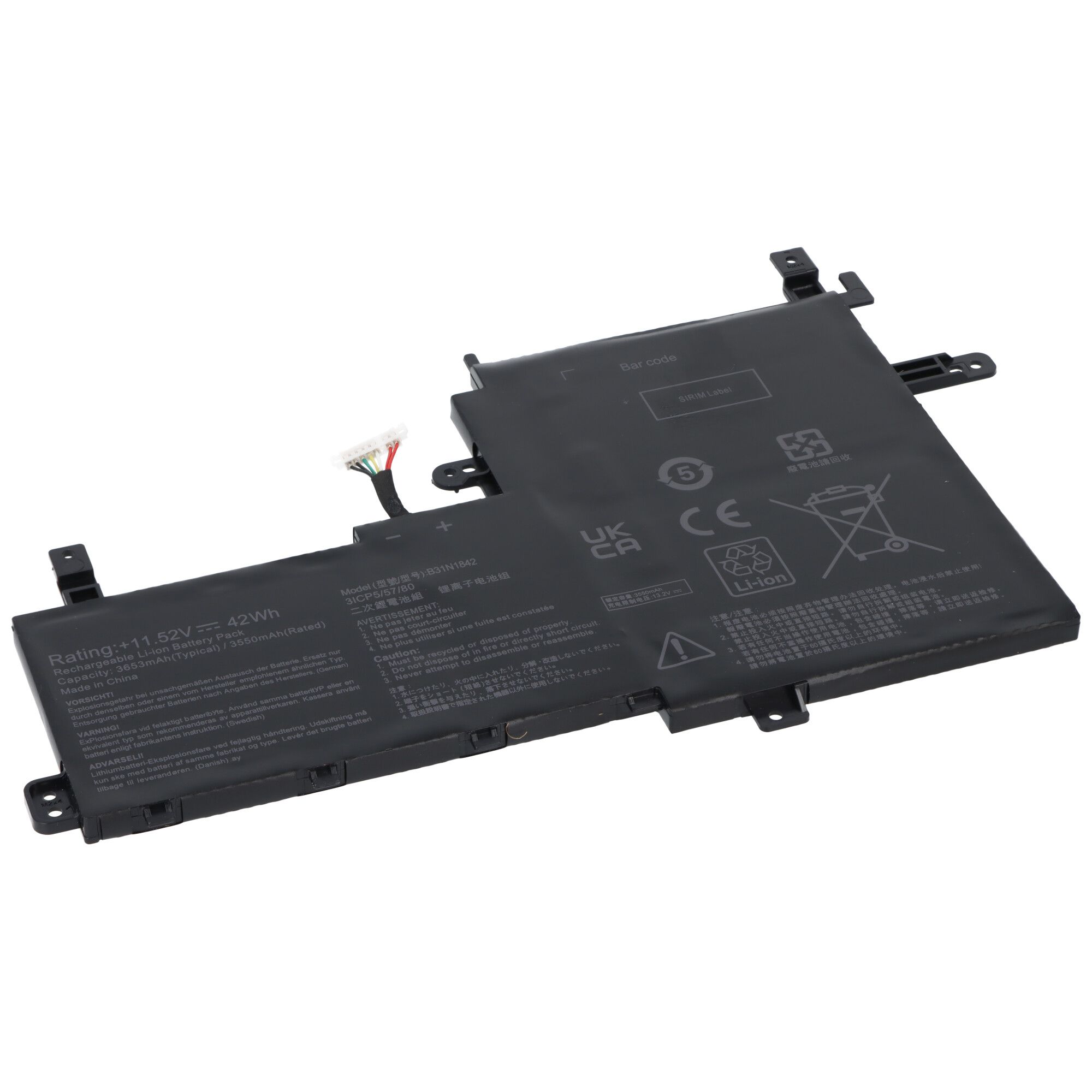 Accu geschikt voor laptop Asus VivoBook S15 S531FA VivoBook 15 M513 type B31N1842 - 11.52V - 3550 mA