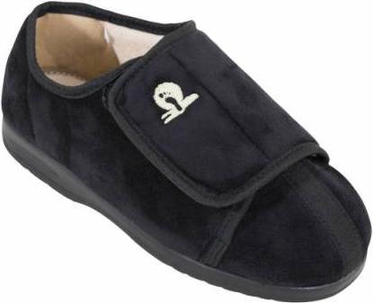 Nature Comfort Cameron Pantoffel - Zwart, Maat 45