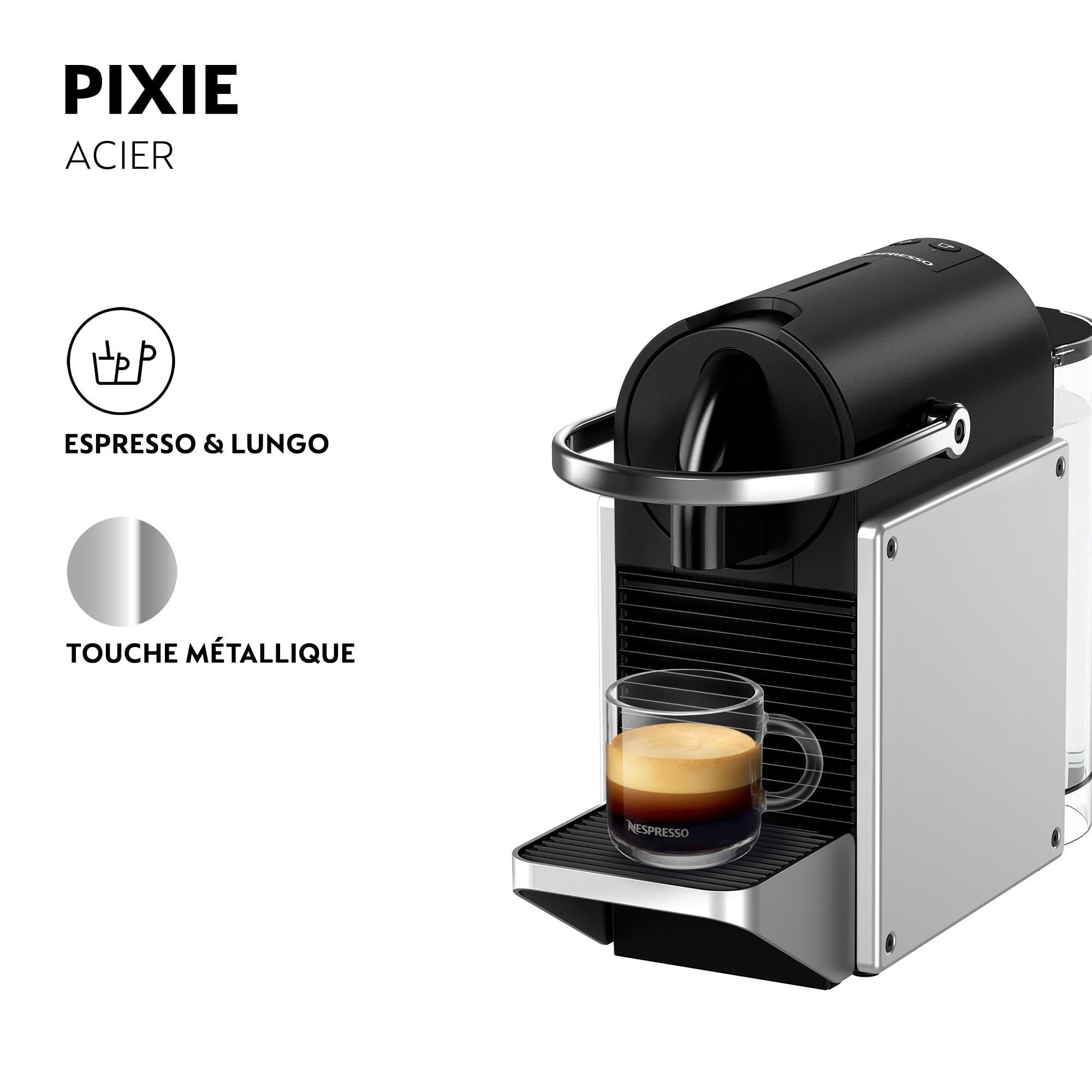 Magimix Nespresso - Pixie - Koffiecupmachine - Metaalgrijs