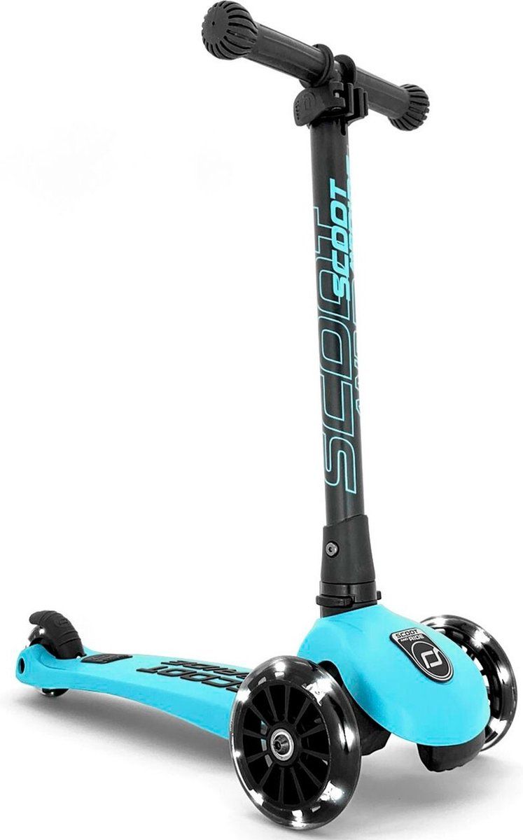 Scoot&Ride Scoot And Ride Highwaykick 3 - Kinderstep Met Led-lampjes En Dubbele Voorwielen - Blueberry