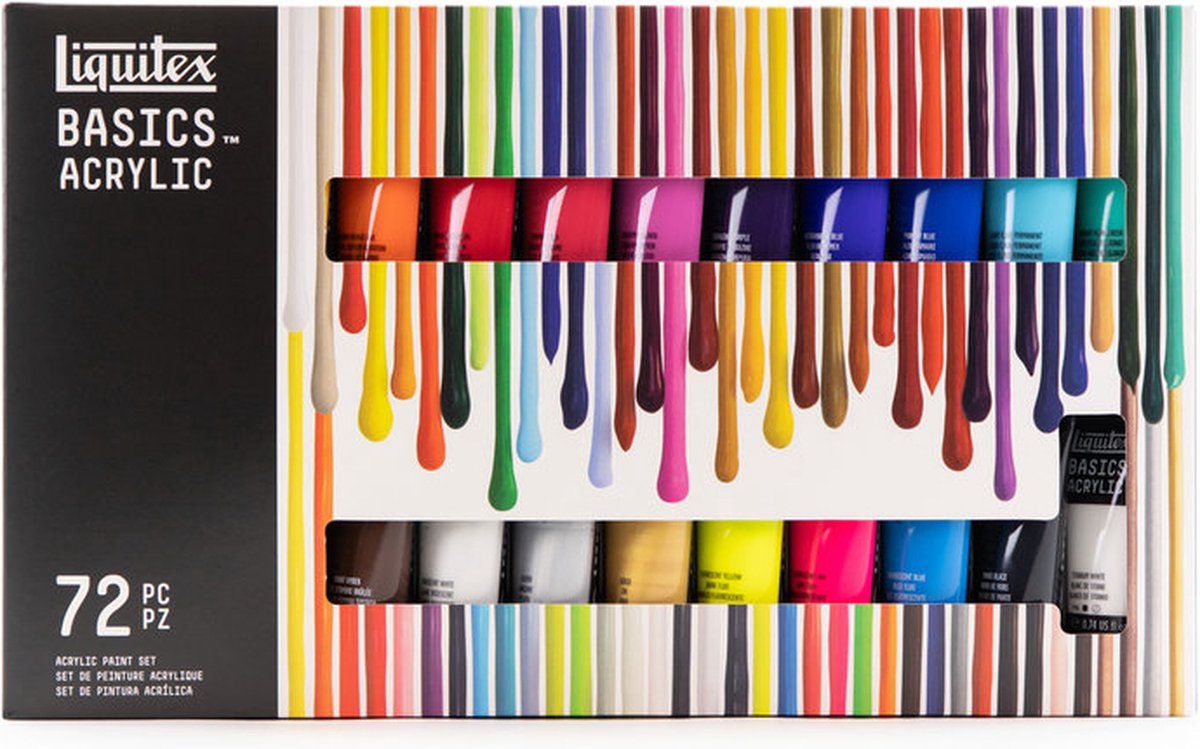Liquitex Basics - Acrylverf - Set Van 72 Kleuren - 22ml (72 Stuks)