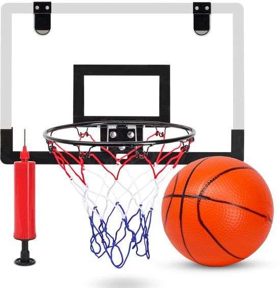 Jespro Mini Basketbal Set - Incl. Bal&Pomp - Hoop - Basket - Ringen - Basketballen - Ring Voor Kinderen -