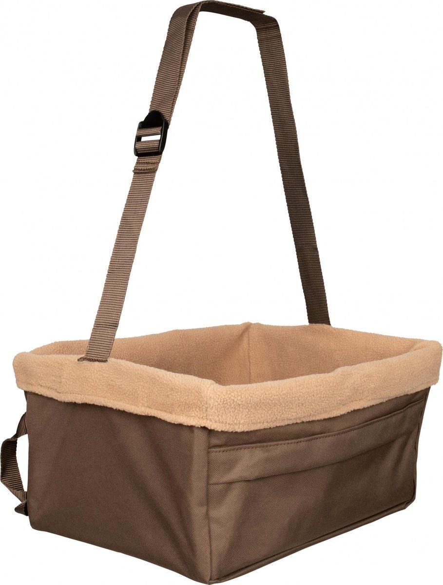 PetSafe Happy Ride Booster Seat - Zitverhoger Voor Kleine Honden - Verstelbaar En Wasbaar - Bruin - Small