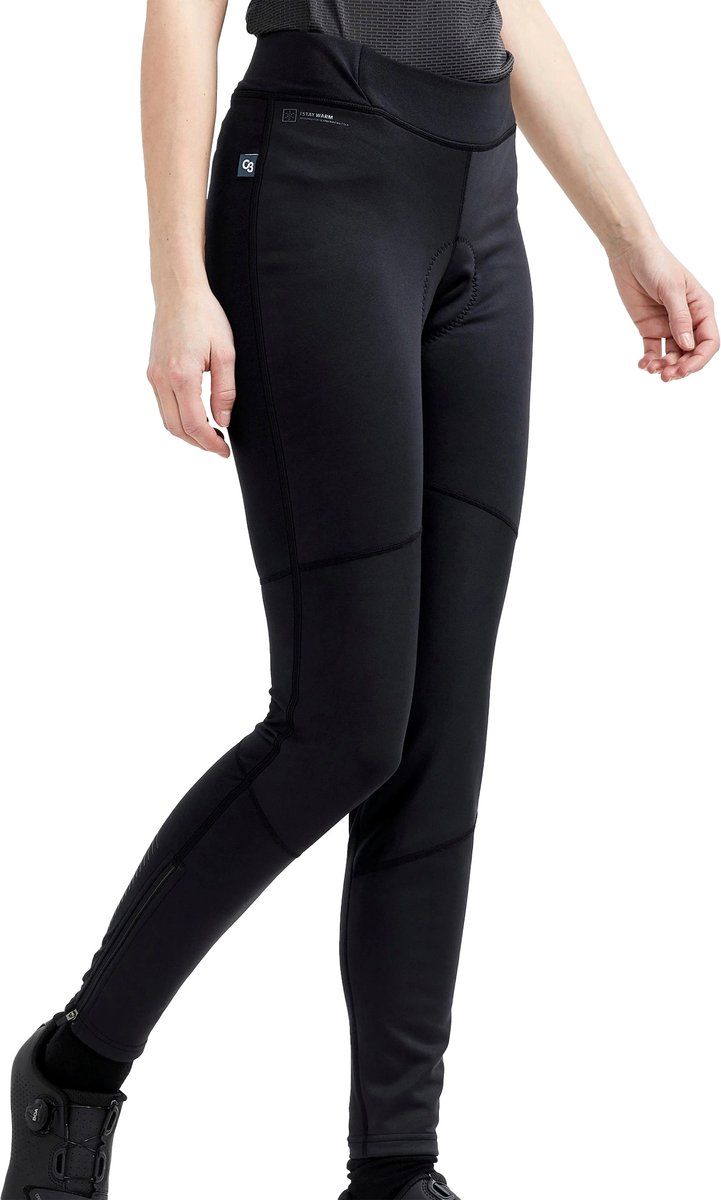 Craft Fietsbroek lang zonder bretels Dames Zwart - CORE BIKE SUBZ WIND TIGHTS W BLACK BLACK-L