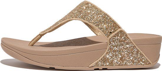 FitFlop Lulu - Slippers - Glitter bovenwerk - Beige