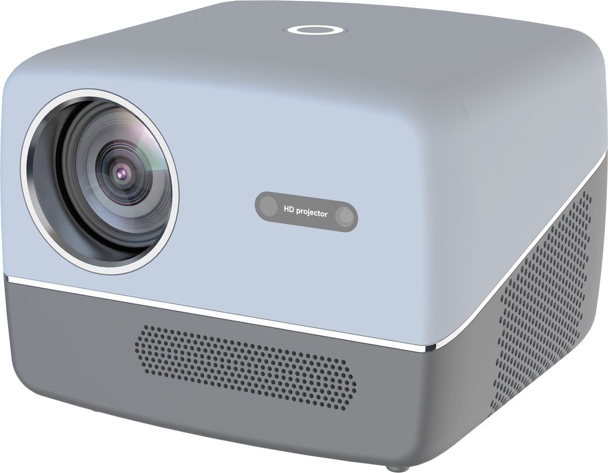 Fuegobird A6 - Beamer - 1080P Full Hd - Smart Home Projector - 4K Support - Android Tv 9.0 - 450 Ansi - WiFi6 - BT5.0 - Grijs