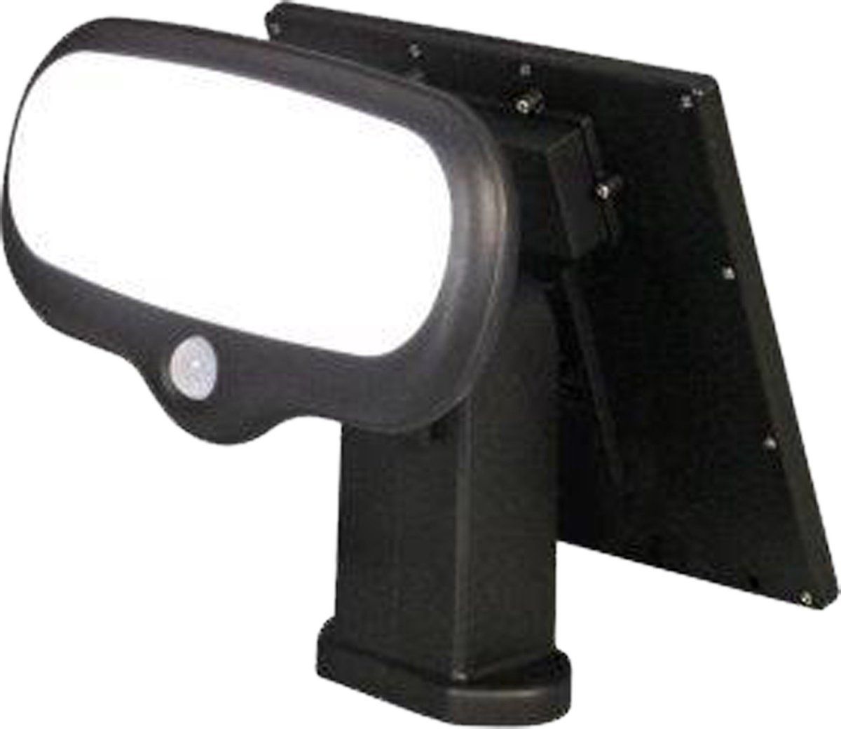 Luxform - Solar Wandlamp Buiten - Montevideo - Security Pir - Solar Led - Zwart - Beveiligingslamp Met Bewegingssensor - Werkend Op Zonne-energie