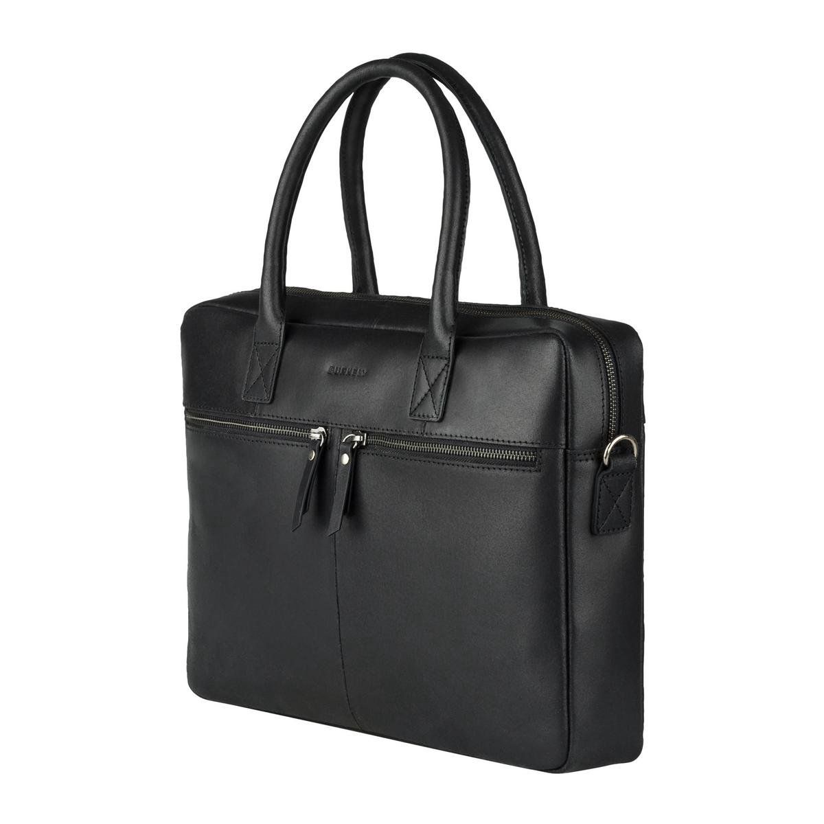 Burkely Kiley - Laptopbag 13, 3 Inch - Hunter Leer - Zwart