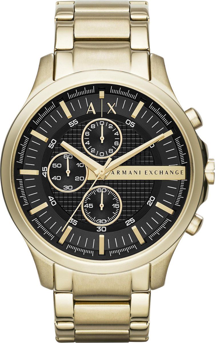 Armani Exchange AX2137 - Herenhorloge 46 Mm - Quartz - Goudkleurig