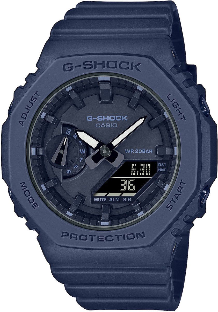 G-Shock GMA-S2100BA-2A1ER - Dames Horloge - 20 ATM waterdicht - Kleur blauw