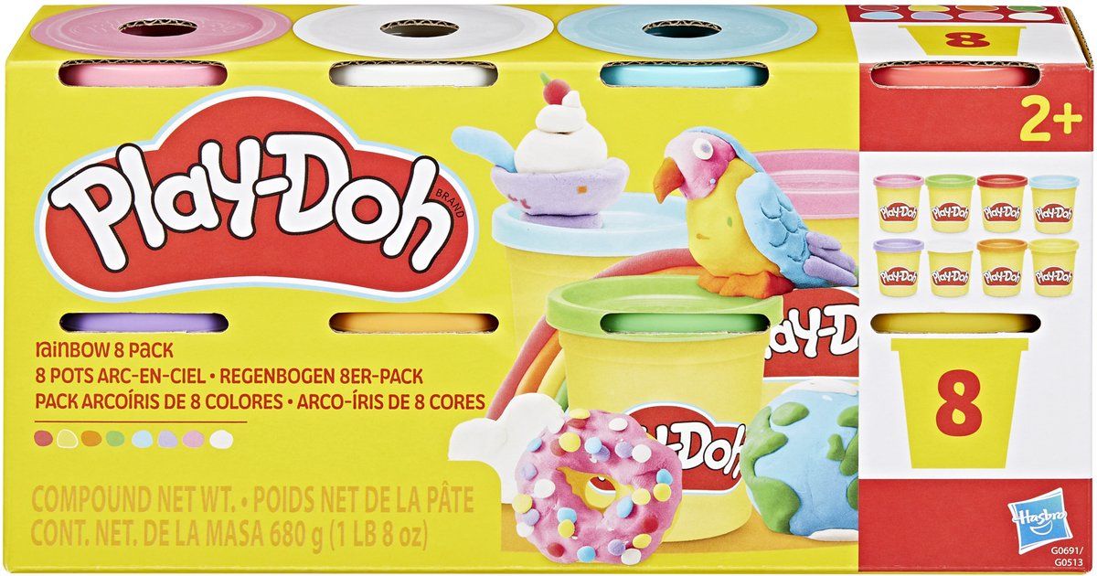 8 potjes - Regenboog