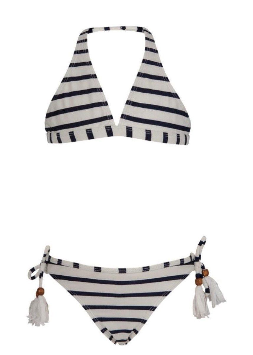 Snapper Rock - Bikini - Upf 50+ Uv Bescherming - Blauw/Wit - Maat 104-110