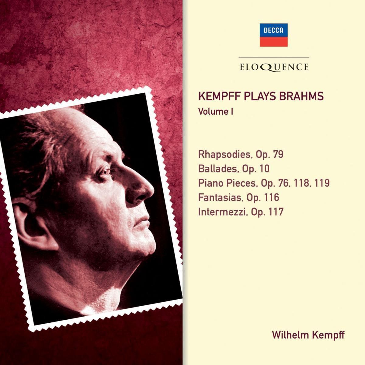 Wilhelm Kempff - Kempff Plays Brahms - Cd Album (2 Stuks)