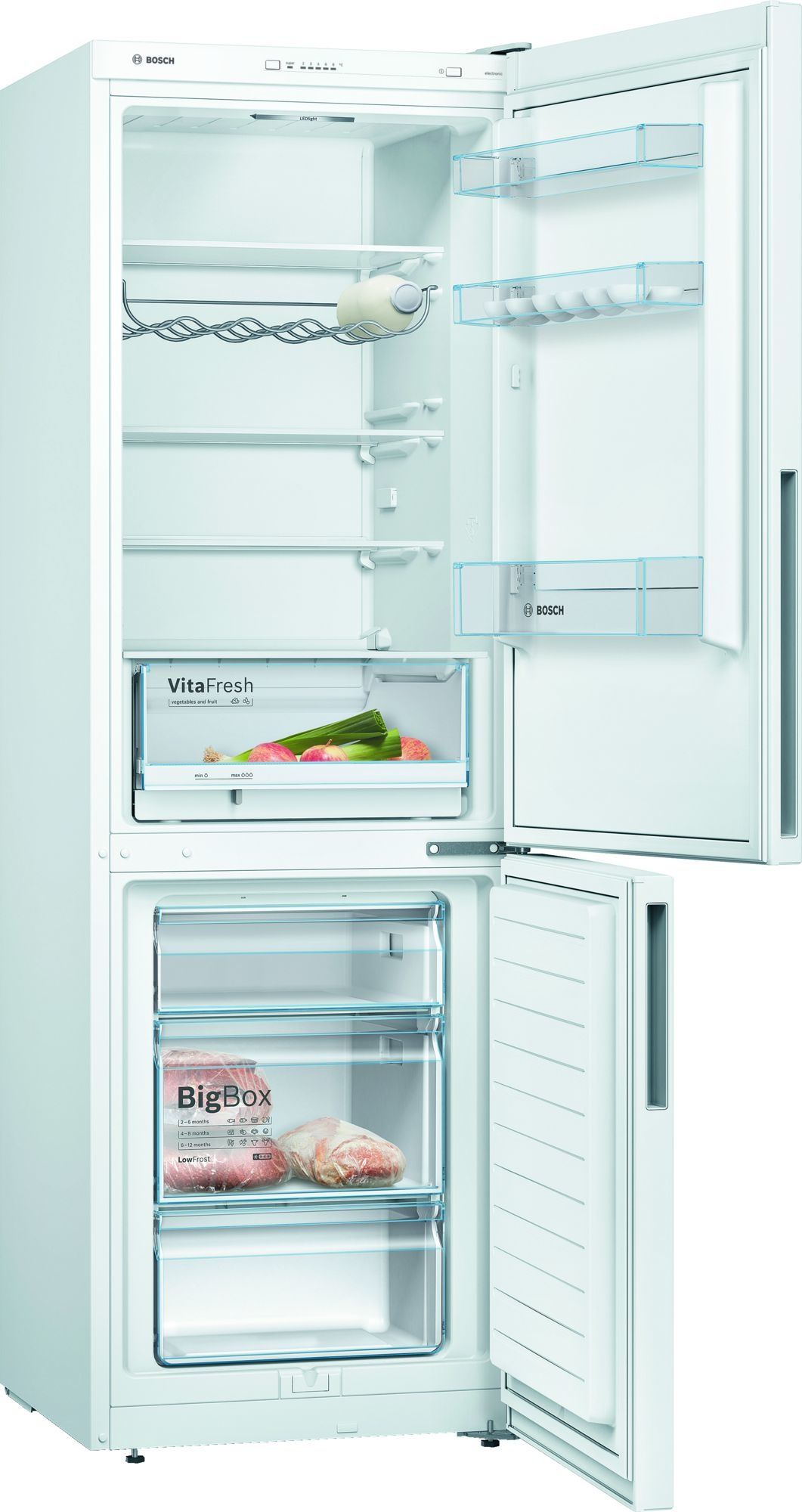 BOSCH KGV36VWEA - Koelvriescombinatie - 307 liter - Wit
