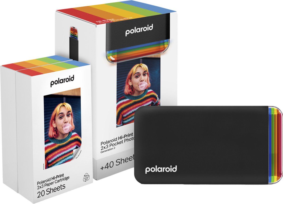 Zwart, Met 40 stuks fotopapier