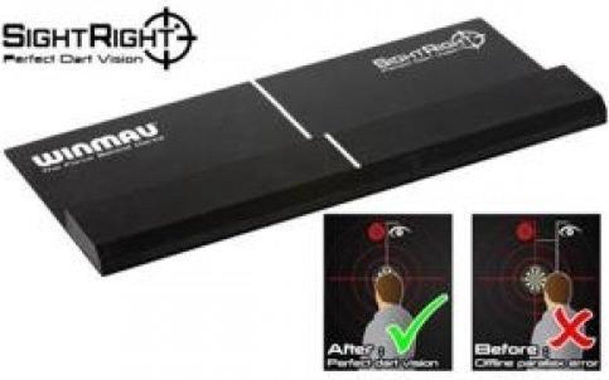 Winmau Sight Right - Darthulpmiddel - Perfecte waarneming - Zwart