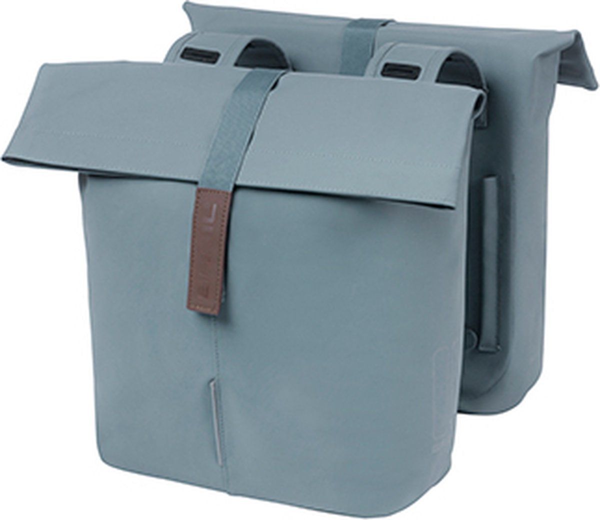 Basil City - Dubbele Fietstas - 28-32 Liter - Waterafstotend - Reflectiedetails - Graphite Blue