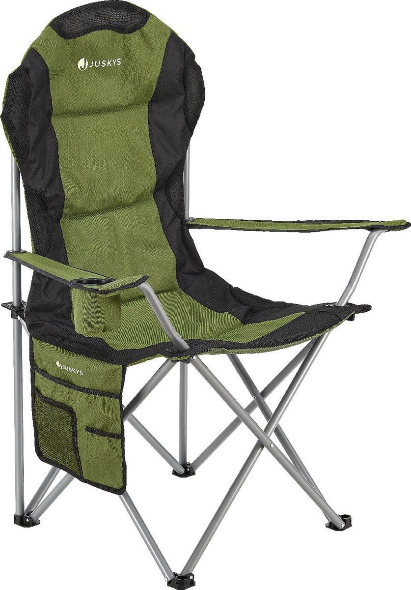 Juskys Lido - Campingstoel - Inclusief Opbergtas - Groen
