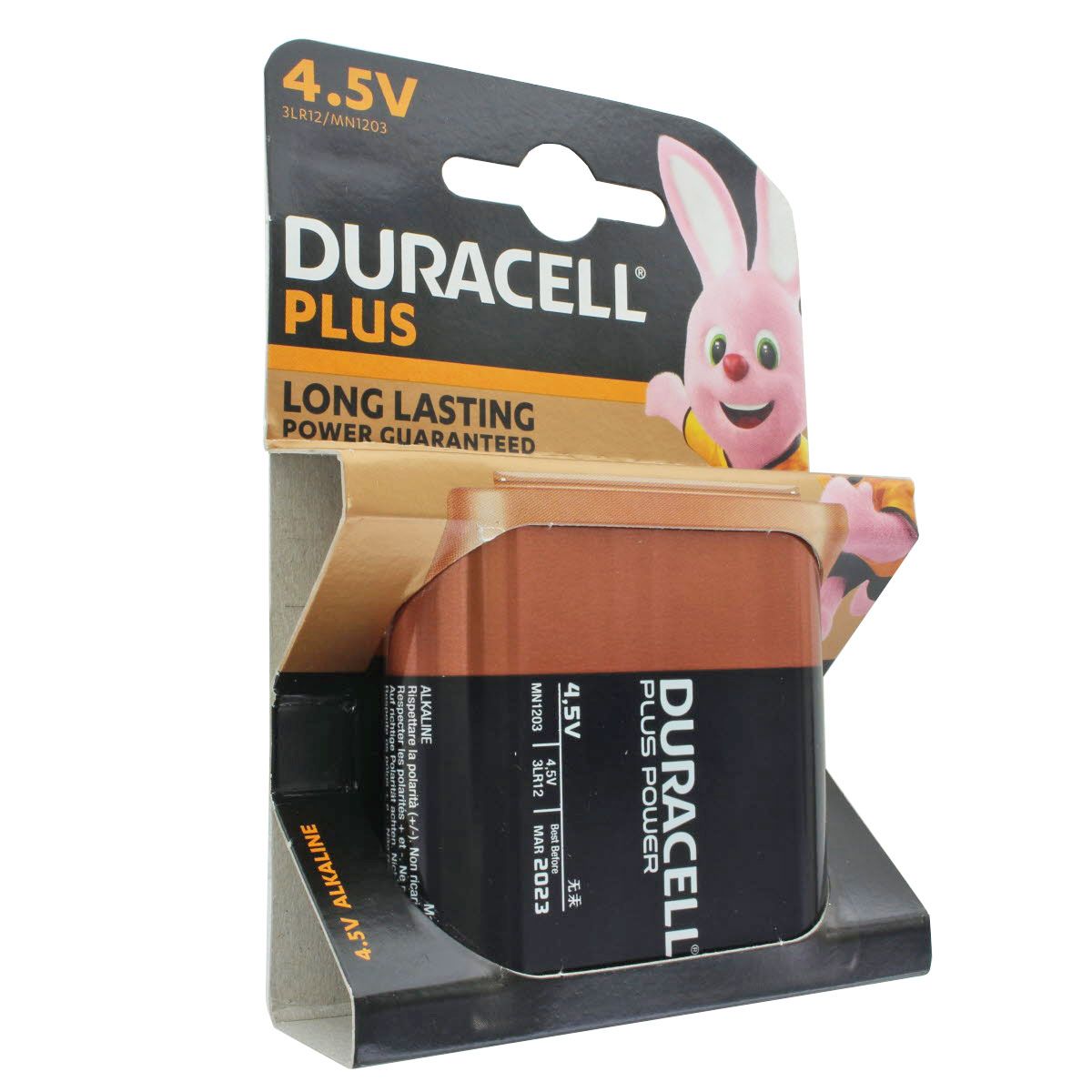 DURACELL Plus 4,5 volt MN1203 3LR12 platte batterij 10 stuks