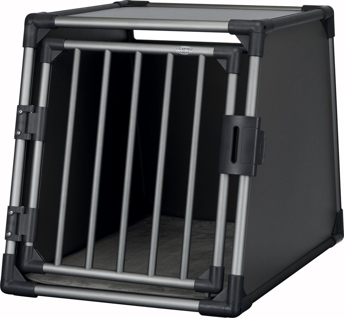 Trixie Vervoersbox Aluminium - M-L 86x61x65 Cm - Veilig En Geluidsarm - Grafiet