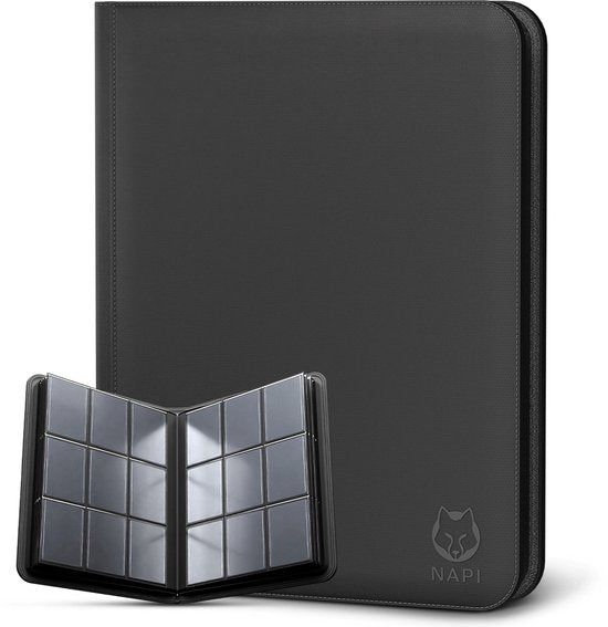 Napi Toploader Pro Binder - Verzamelmap Voor 288 Kaarten - Premium Ritssluiting
