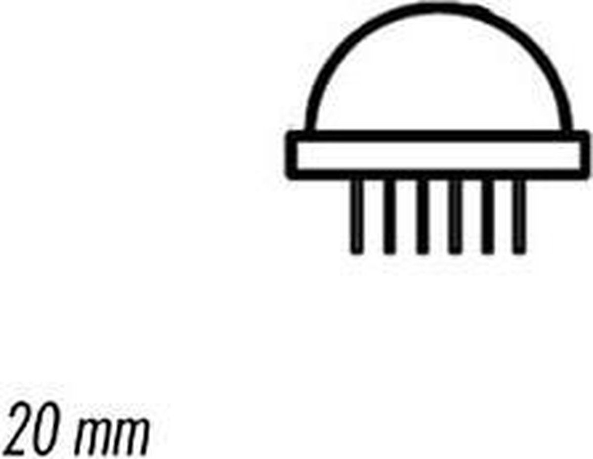 JUMBO LED 20mm ROOD DIFFUUS (DLA-6SRD)