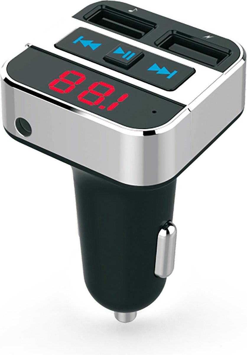 Caliber PMT406 - FM-transmitter - 2x USB lader - AUX - Zwart