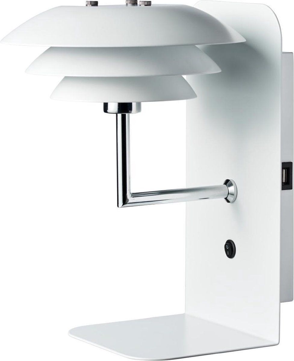 Dyberg Larsen Hanglamp Dl20 Usb 23 X 28 Cm Staal 33w Matwit