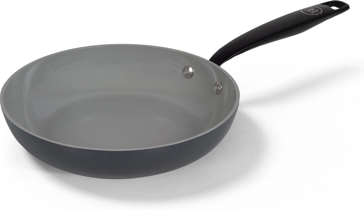 Be Living Essential Koekenpan -Ø 20 Cm - Keramisch - Pfas Vrij - Inductie - Grijs