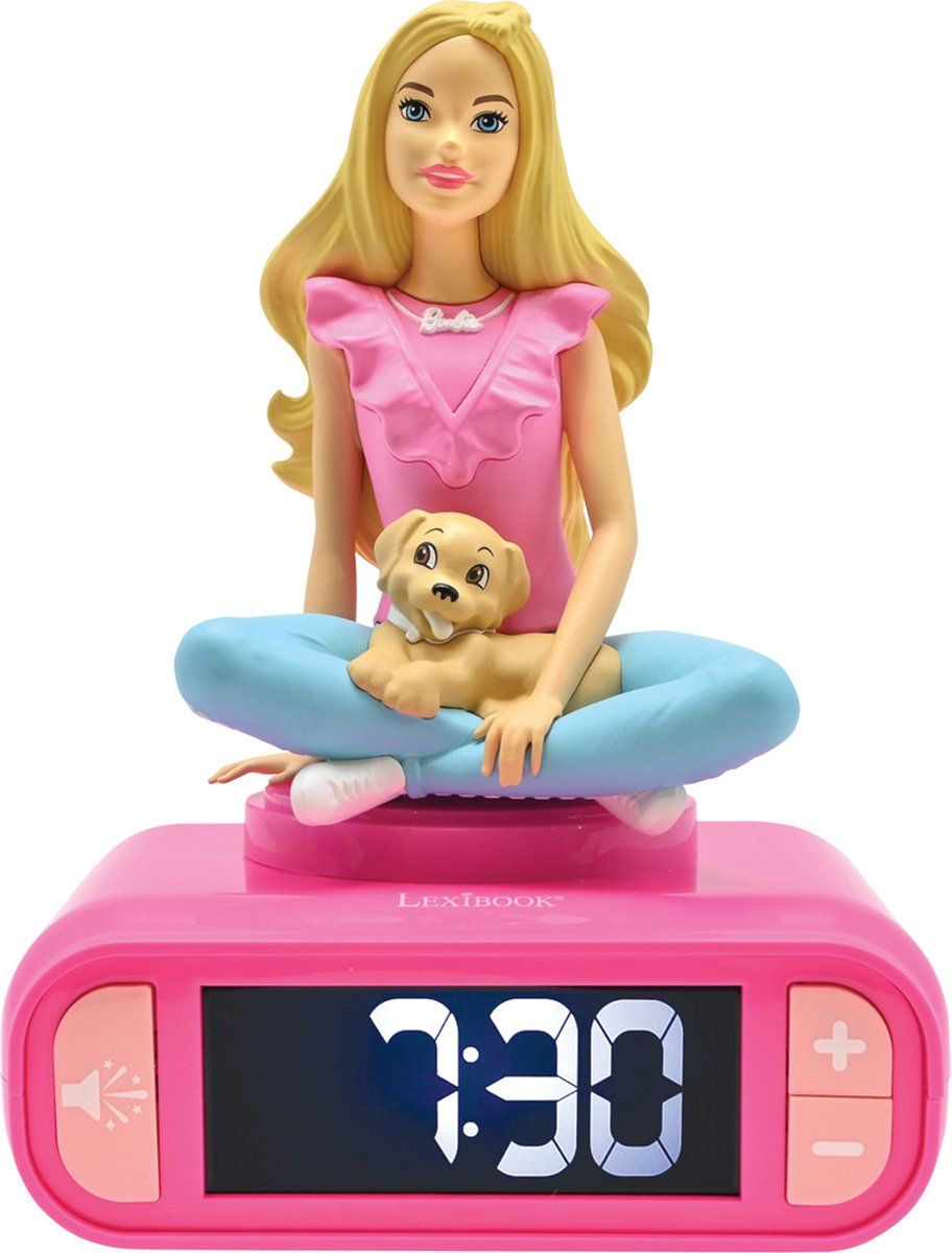 Lexibook Barbie 3D Wekker Met Nachtlampje En Geluiden