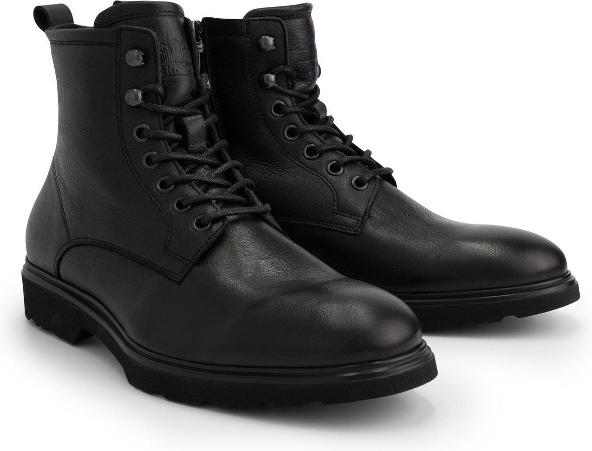 DenBroeck Foundry St. - Hoge heren veterschoenen - Gevoerde boots - Zwart