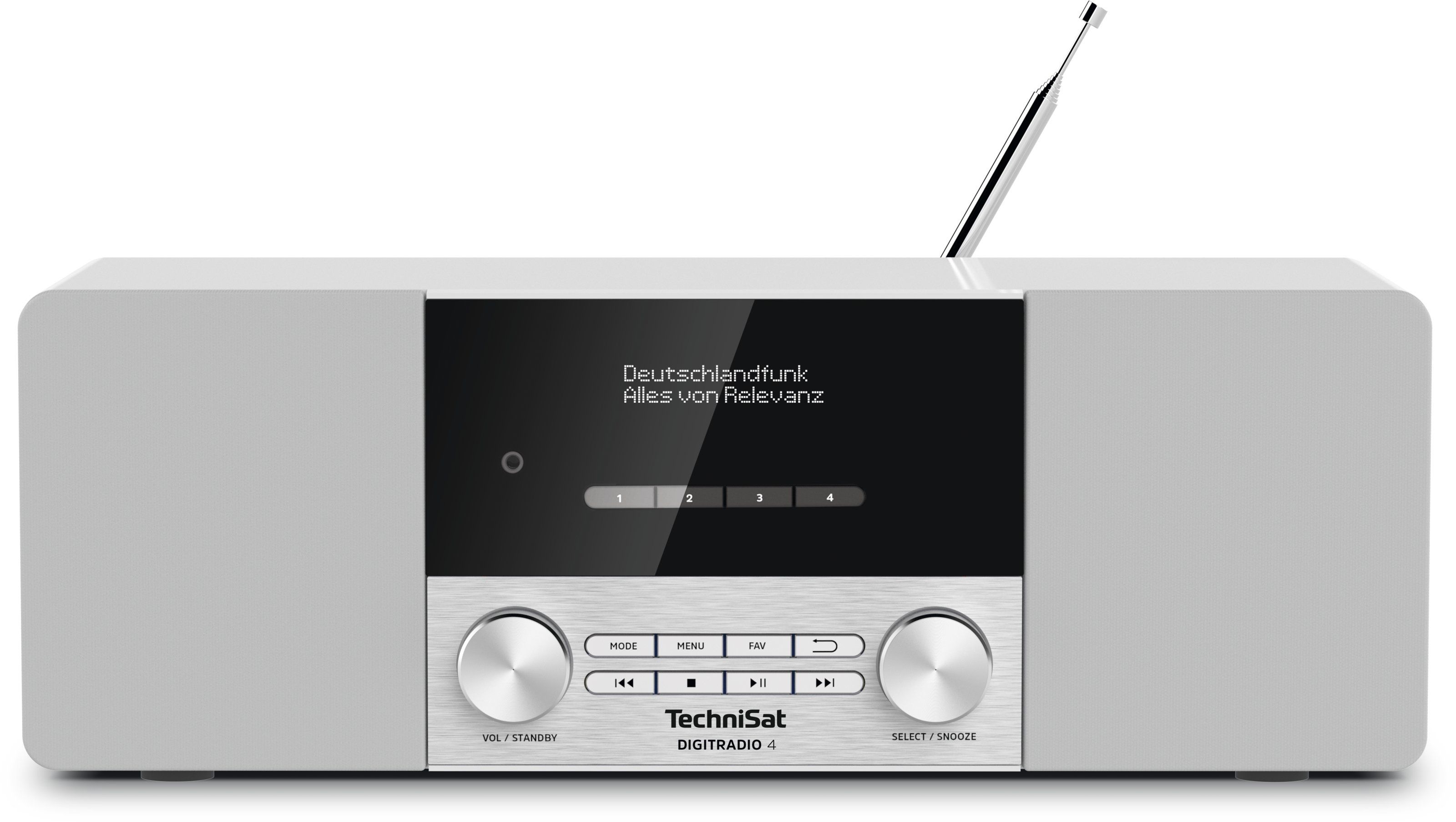 Technisat DIGITRADIO 4 - DAB+ en FM radio met Bluetooth - Wit