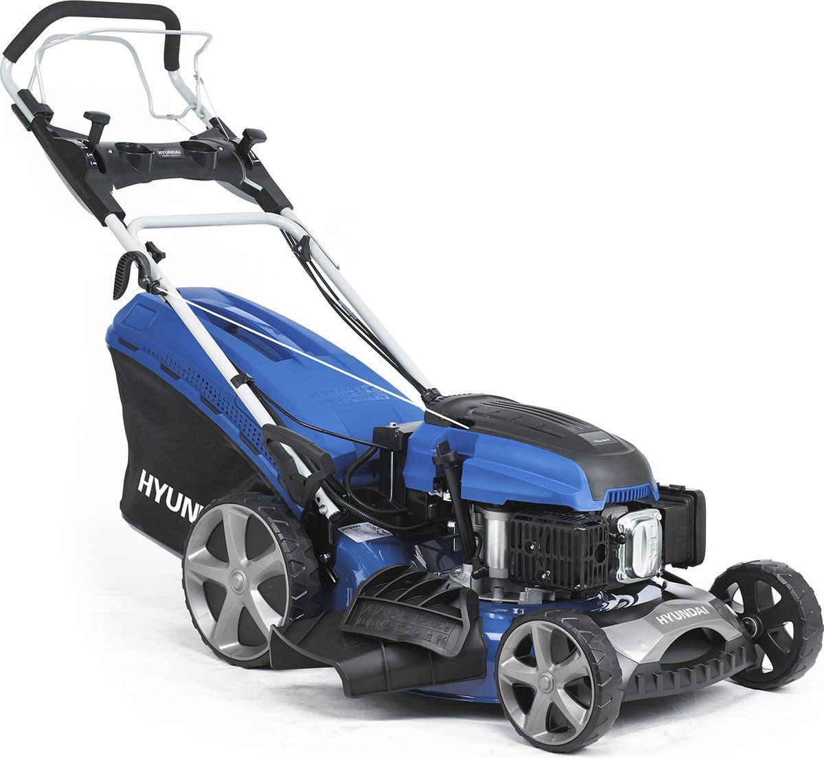 Hyundai 57024 - Benzine Grasmaaier - 51cm Maaibreedte - Elektrische Start - Zelfrijdend - Opvangbak 65L - Geschikt Voor>1.200m2