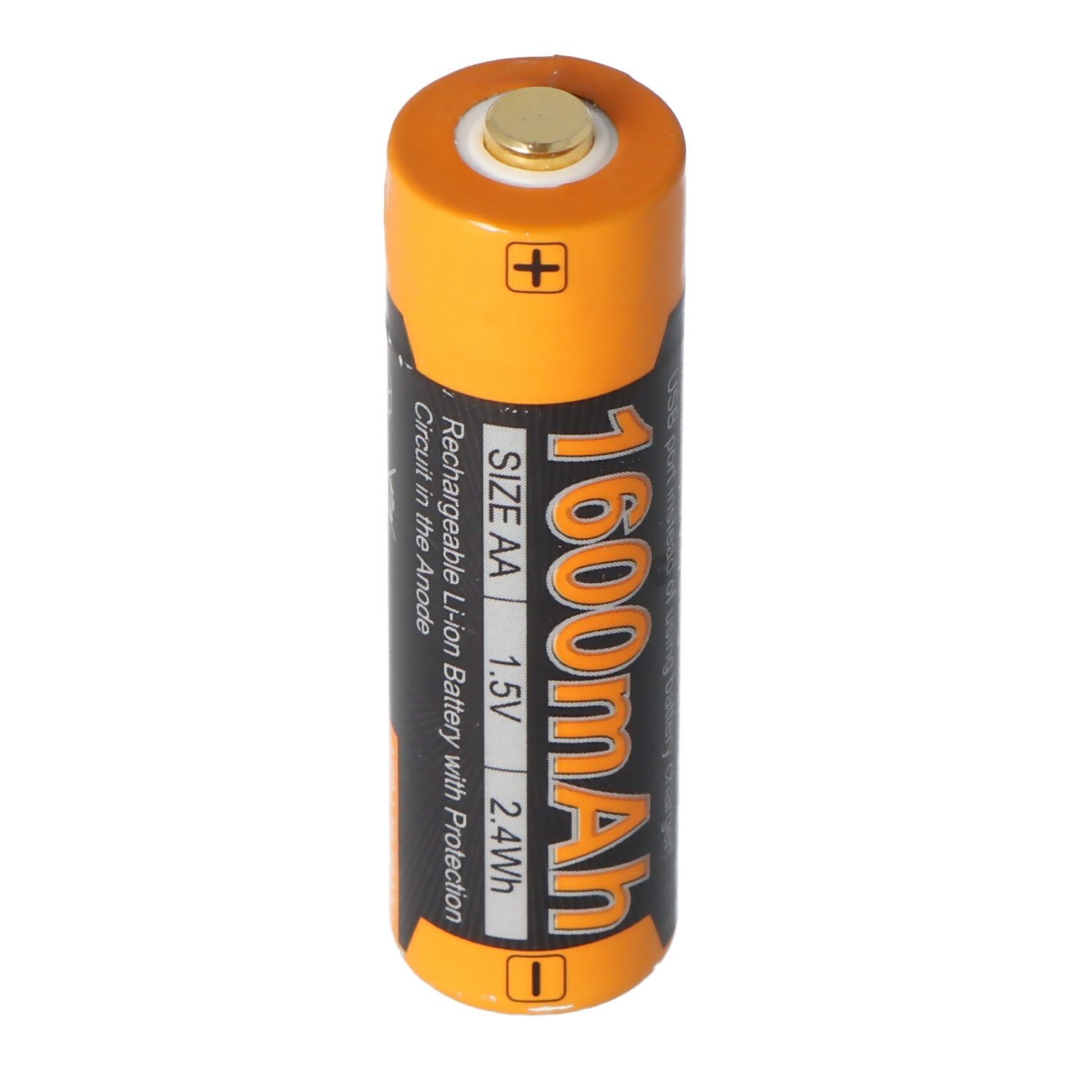 14500 AA Mignon - Li-ion batterij 1.5V 1600mAh USB oplaadpoort