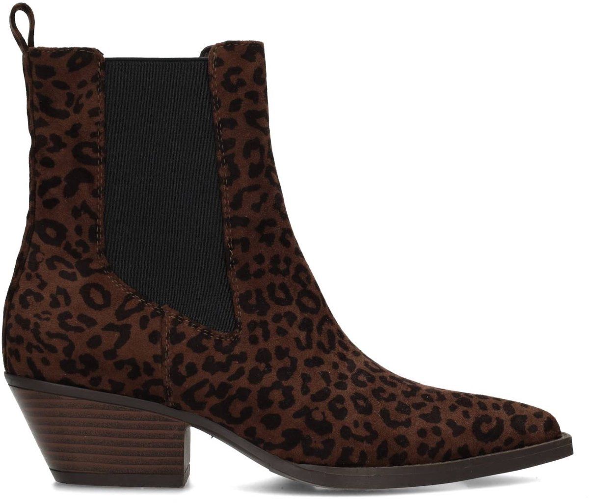 Bruin met dierenprint