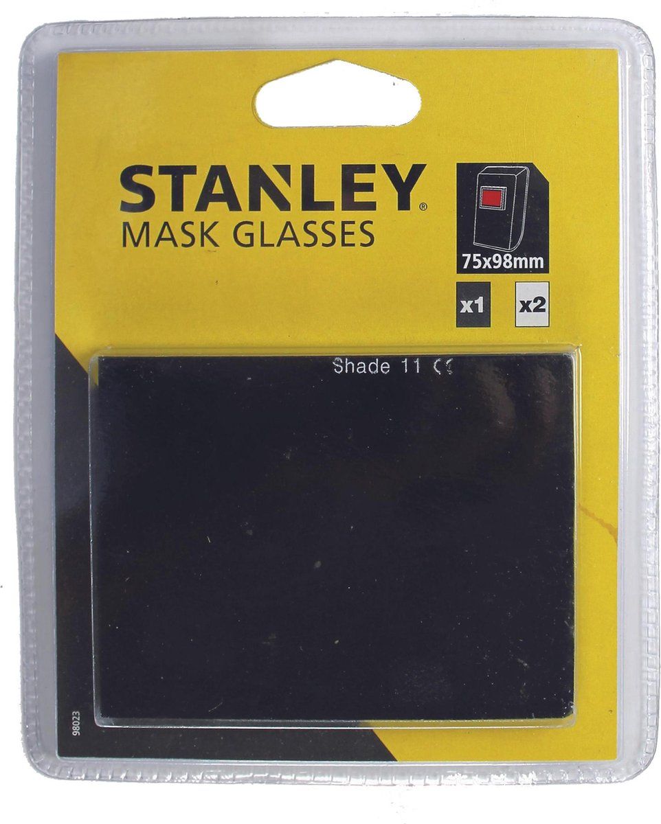 Stanley 2000 E11 - Veiligheidsglas Voor Lasmasker - 75x98 Mm (2 Stuks)