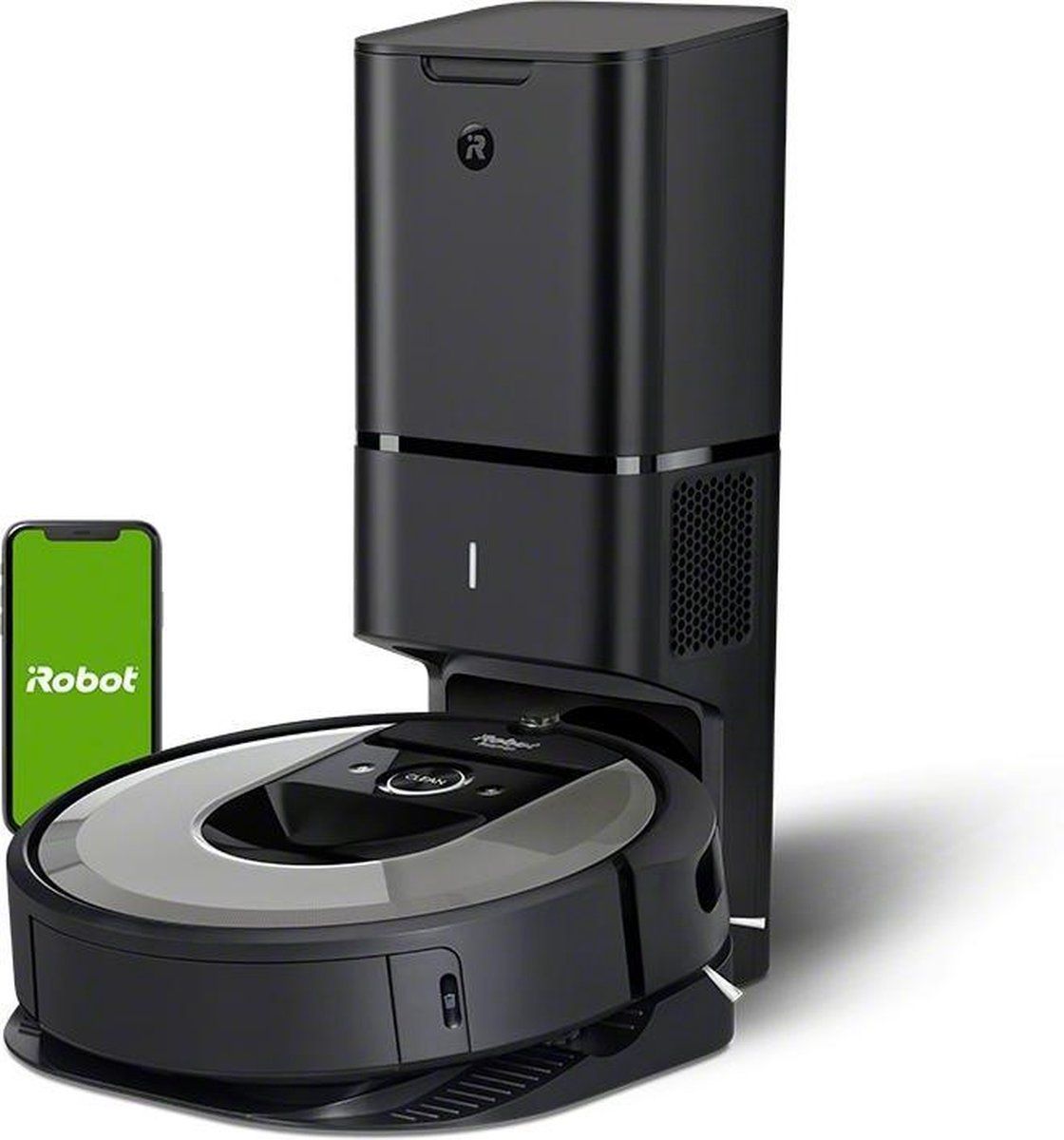 iRobot® Roomba® i7+ - Robotstofzuiger - Slimme navigatie automatische vuilafvoer - Zilver zwart