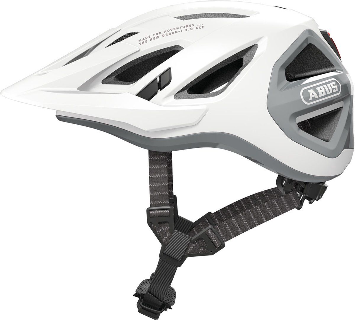 Abus Urban-I 3.0 Ace - Fietshelm - Insectengaas En Led Achterlicht - Polar White L (56 - 61 Cm)