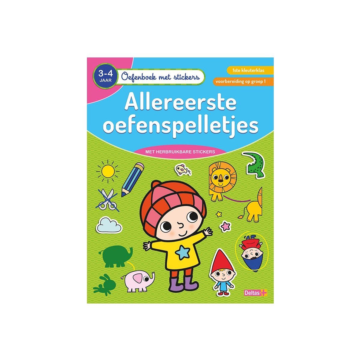 Znu Oefenboek Met Stickers - Allereerste Oefenspelletjes (3-4 J.)