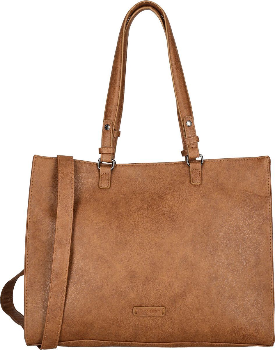 Enrico Benetti Lily - Shopper Met 15 Inch Laptopvak - Cognac