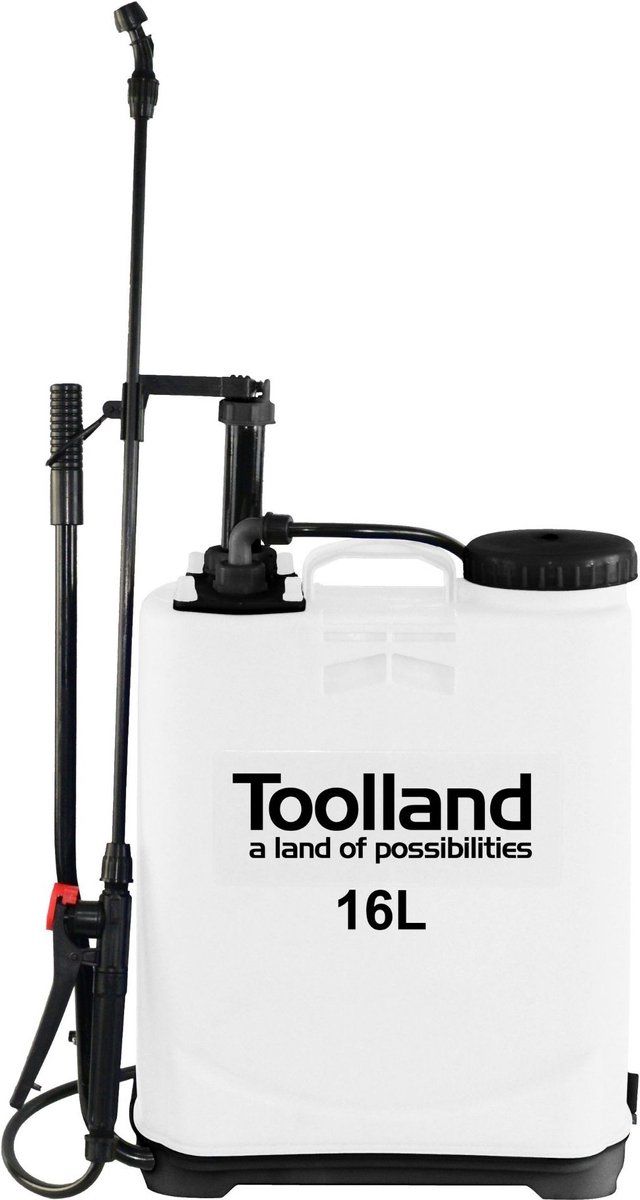 Toolland Rugsproeier Met Sproeilans, Draagriem, Niveau-indicator En 3 Sproeikoppen, Ideaal Om Planten Water Te Geven Of Ongedierte Te Bestrijden,