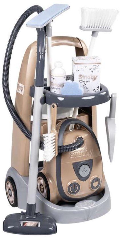 Smoby - Huishoudtrolley - Speelgoedschoonmaakset Met Rowenta Stofzuiger - Multi Color