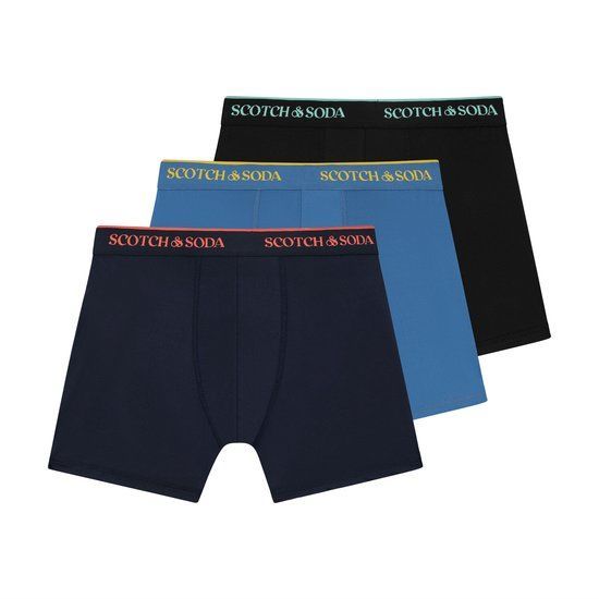 Scotch & Soda Active Stretch Boxershort - Heren - 3-pack - Sneldrogend - Multi (3-pack)