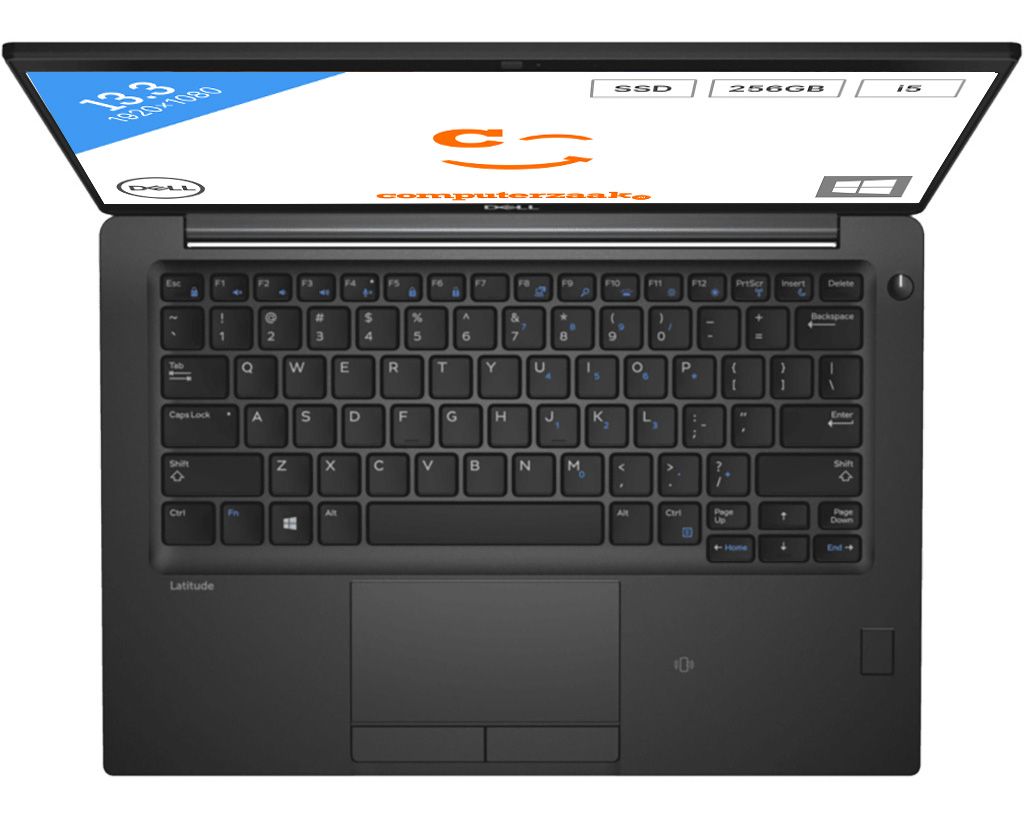 Dell Latitude 7390 - Laptop - 13.3 inch - Zwart refurbished, photo 3