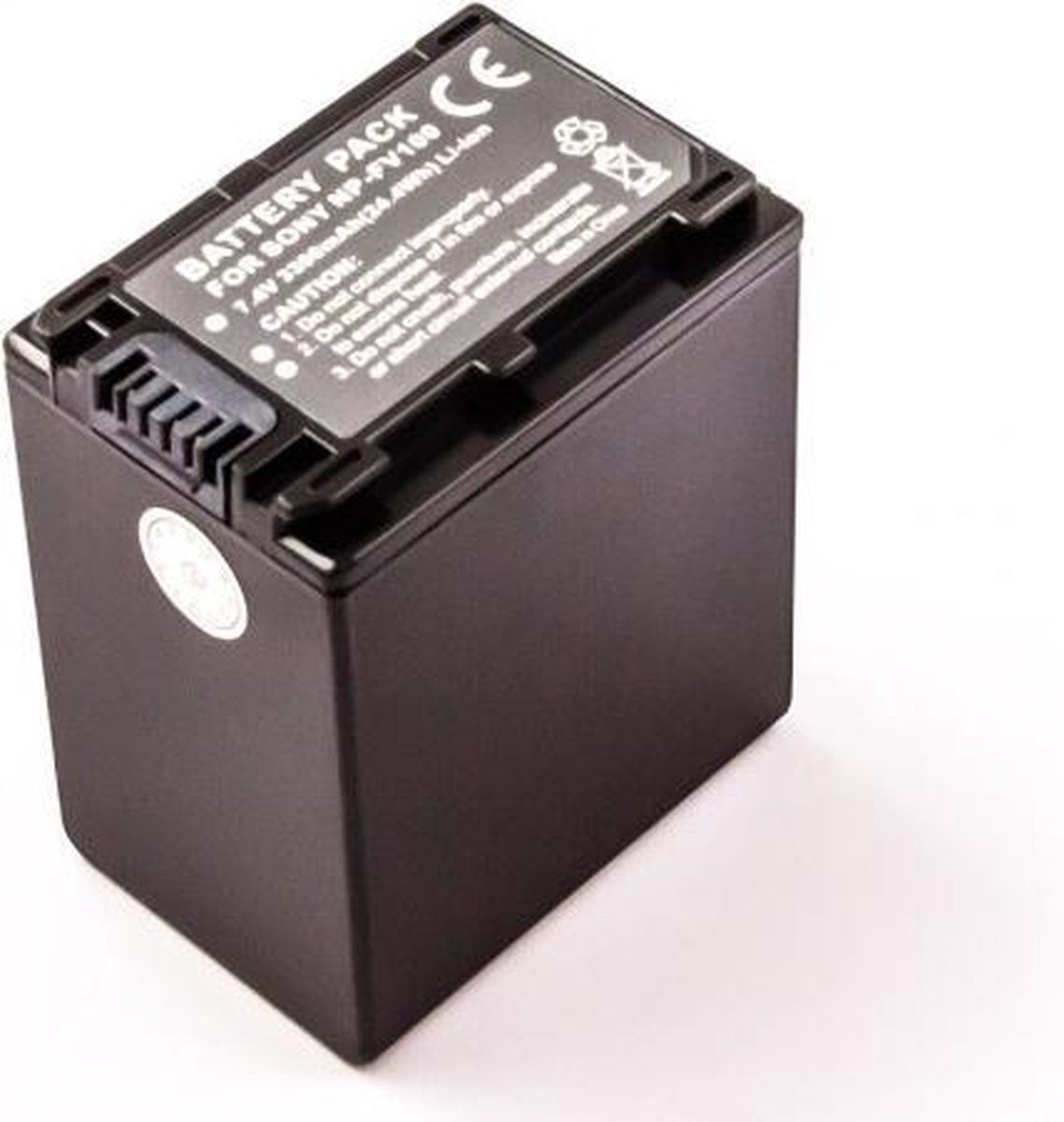 Accucell Battery Similar Sony Np-FV100, Li-ion, 7, 4V, 3300mAh, 24, 4Wh, Dark Grey