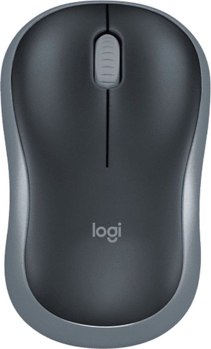 Logitech Wireless Mouse M185 - Draadloos - 1.000dpi - Zwart/grijs