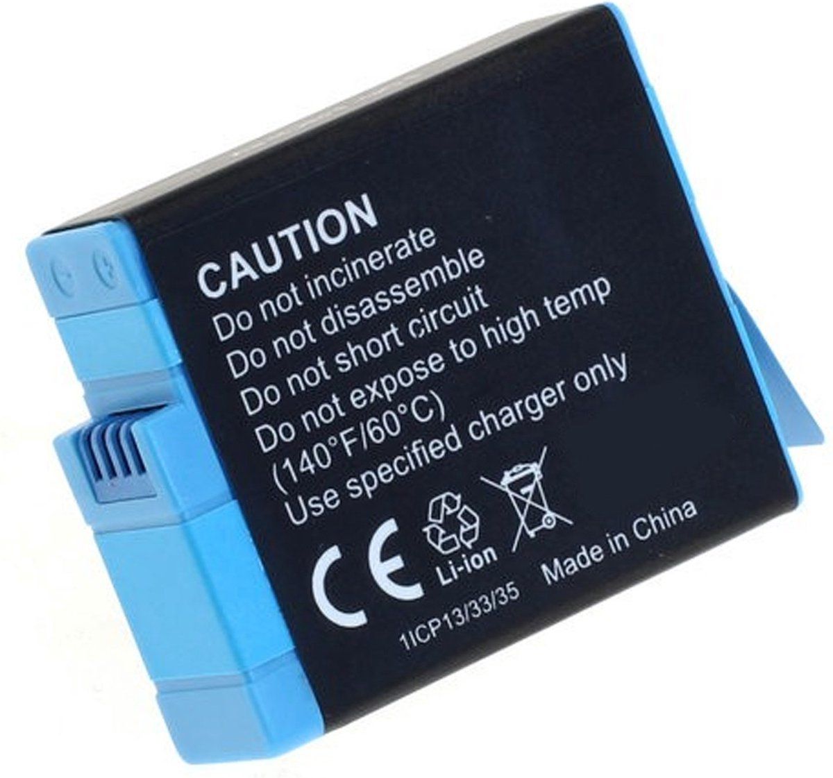 Accucell Accu Geschikt Voor GoPro Hero 9, Li-ion, 3.85V, 1780mAh, 6.8Wh