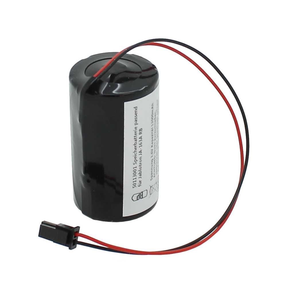 Jablotron JA-163A RB - Opslagbatterij 3.6V - 13000 mAh - Afmetingen 61.6 x 33.4 mm (H x Ø)